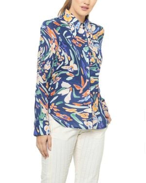 De Loreta Carmela Blouse Jaleo Azul - Blue