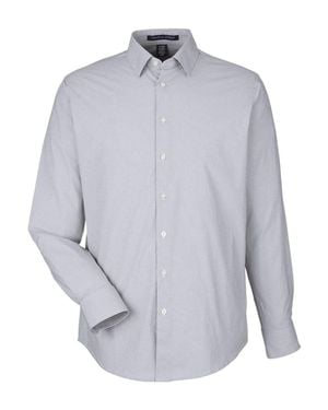 Devon & Jones Crownlux Performance Microstripe Dress Shirt - Blue