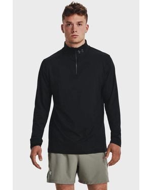 Under Armour Sweatshirt 1/4 Zip Running Performance Dsgl214 - Black