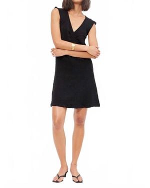 Bobi Mini Cinched Front Dress - Black