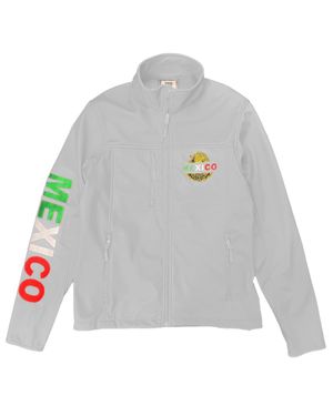 TRUEDAMES Mexico Embroidered Soft Shell Jacket - Gray