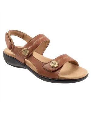 Trotters Romi Stitch Sandal - Brown