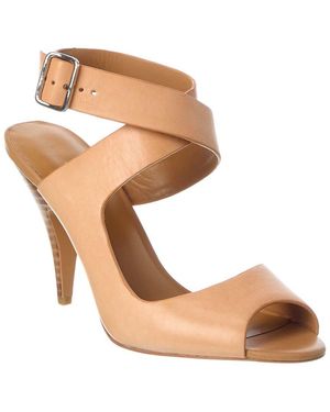 3.1 Phillip Lim Dahlia Asymmetric Leather Sandal - Brown