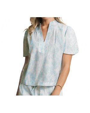 Southern Tide Cassia Top - Blue