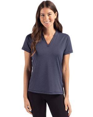 Cutter & Buck Forge Heathered Stretch Blade T-Shirt - Blue