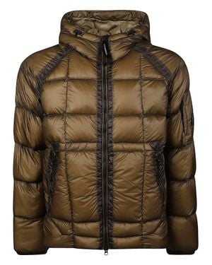C.P. Company Dd-Shell Quilted Polyamide Down Jacket - Brown