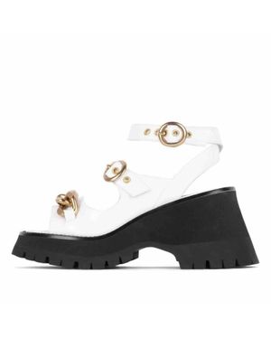 Jeffrey Campbell Crunched Sandals - Black
