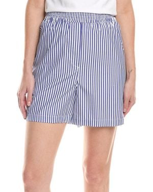 Rag & Bone Emma Stripe Poplin Short - Blue