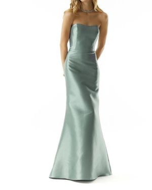 Mgny Metallic Mermaid Evening Dress - Green