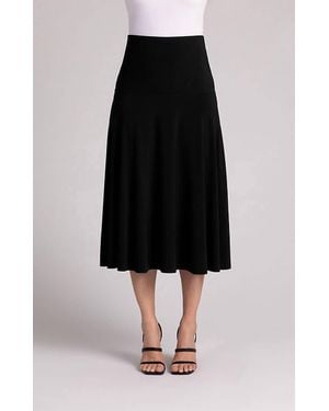 Sympli Skess Even Hem Skirt - Black