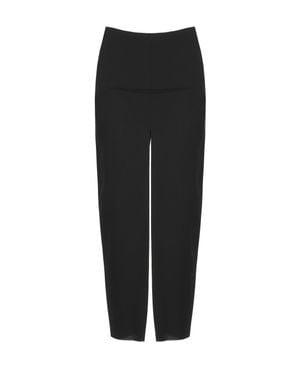 Rick Owens Midi Skirt With Front And Back Split - Black
