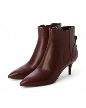 Cole Haan Go-To-Park Boots Bloodstone Leather Pointed Toe Bootie Lion430 - Brown