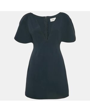 Acler Alcer Crepe Rogeron Mini Dress - Blue