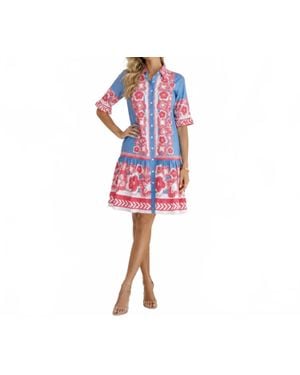 IslaPayal Lisbon Mini Pallet Dress - Red