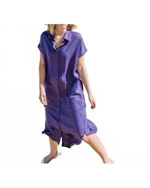 Kavu Kuta Shirt Dress - Purple