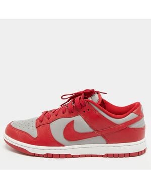 Nike Dunk Retro Unlv Size 45.5/ Leather Low Top Sneakers - Red