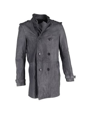 Neil Barrett Pコート Neil Barrett 11AW 国内正規品 ムートン Pコート XS レザー