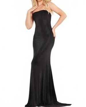 Jovani Embellished Strapless Sheath Dress - Black