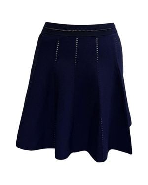 Sandro Sandro A-Line Mini Skirt - Blue