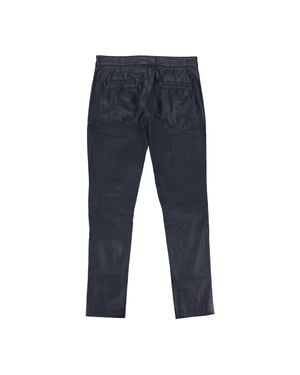 Roni Ilan Faux Leather Panel Trouser - Blue