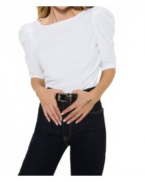 Nation Ltd Emery Boat Neck Top - White