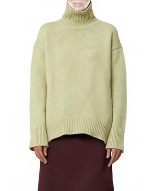 Plan C Cashmere T-Neck Sweater - Green