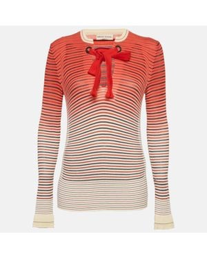 Sonia Rykiel Striped Knit Sweater - Pink