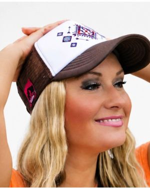 Ali Dee Wholesale Santa Fe Rhinestone Cap - Multicolor