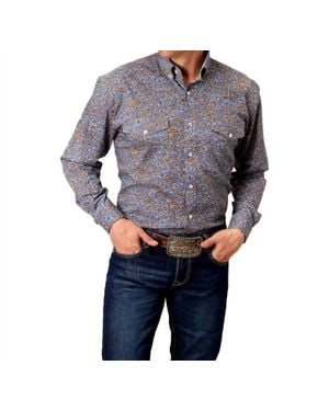 Roper Valley Paisley Shirt - Gray