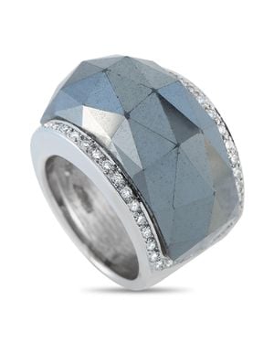 Stephen Webster 18K 0.55Ct Diamond And Hematite Ring Sw14-022425 - Blue