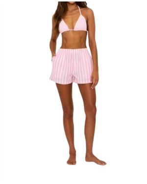 Beach Riot Tia Stripe Short - Red