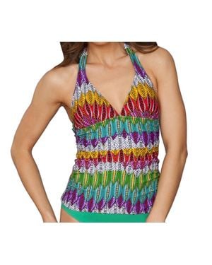 Gottex Mexicana Halter Tankini Top - Black