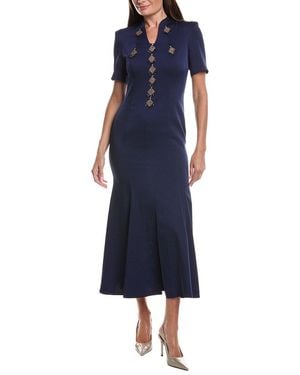BURRYCO Solid Maxi Dress - Blue