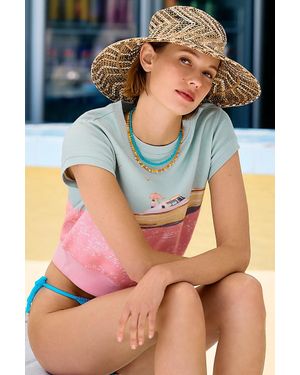 San Diego Hat Briza Raffia Hat - Blue