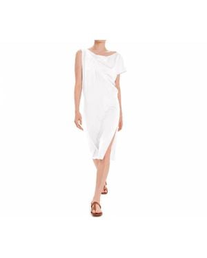 Kourbela Opal Draped Midi Dress - Black