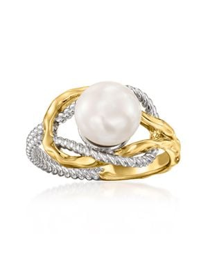Ross-Simons 8-8.5Mm Cultured South Sea Pearl Ring - Metallic
