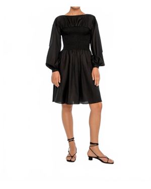 Dāl the Label Smocked Dress - Black