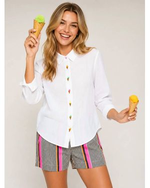 Vilagallo Ice Cream Shirt - White