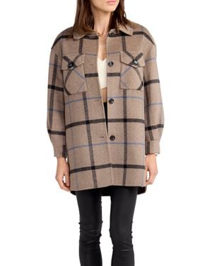 Belle & Bloom Back Together Belted Shacket - Brown