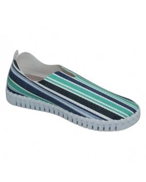 Ilse Jacobsen Striped Tulip Shoe - Blue