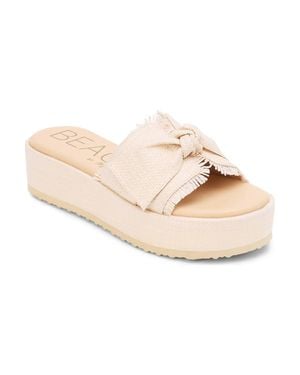 Matisse Sunda Platform Slide Sandal - Natural