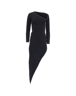 green emerald velvet dress Asymmetric Lace Panel Midi Dress  Micas