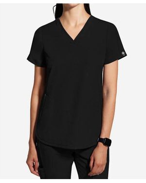 Healing Hands Skyler V-Neck Scrub Top - Black