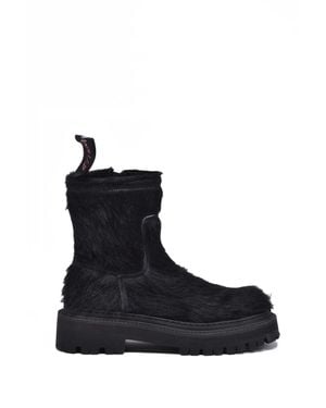 CAMPERLAB Lab Fur Ankle Boot - Black