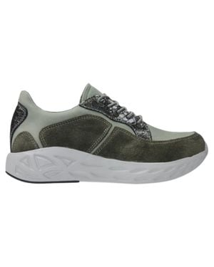 Wolky Bounce Leather Sneakers - Gray
