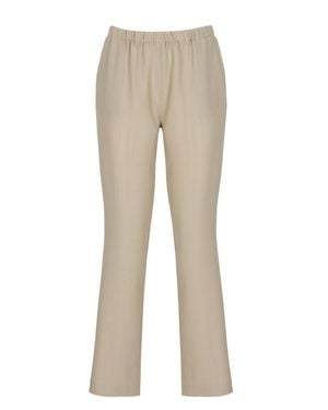 Loulou de Saison Scot Viscose Straight-Leg Pants - Natural
