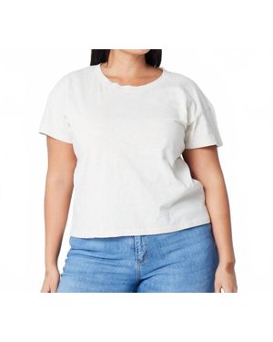Known Supply Easy Cropped Tee - White