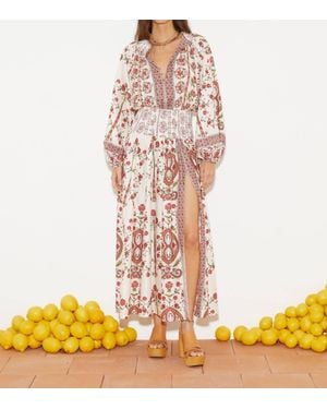 BOTEH Ceres Shirred Maxi Dress - White
