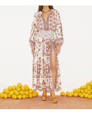 BOTEH Ceres Shirred Maxi Dress - White