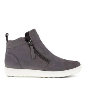 Ecco Soft 7 Zip Bootie - Gray